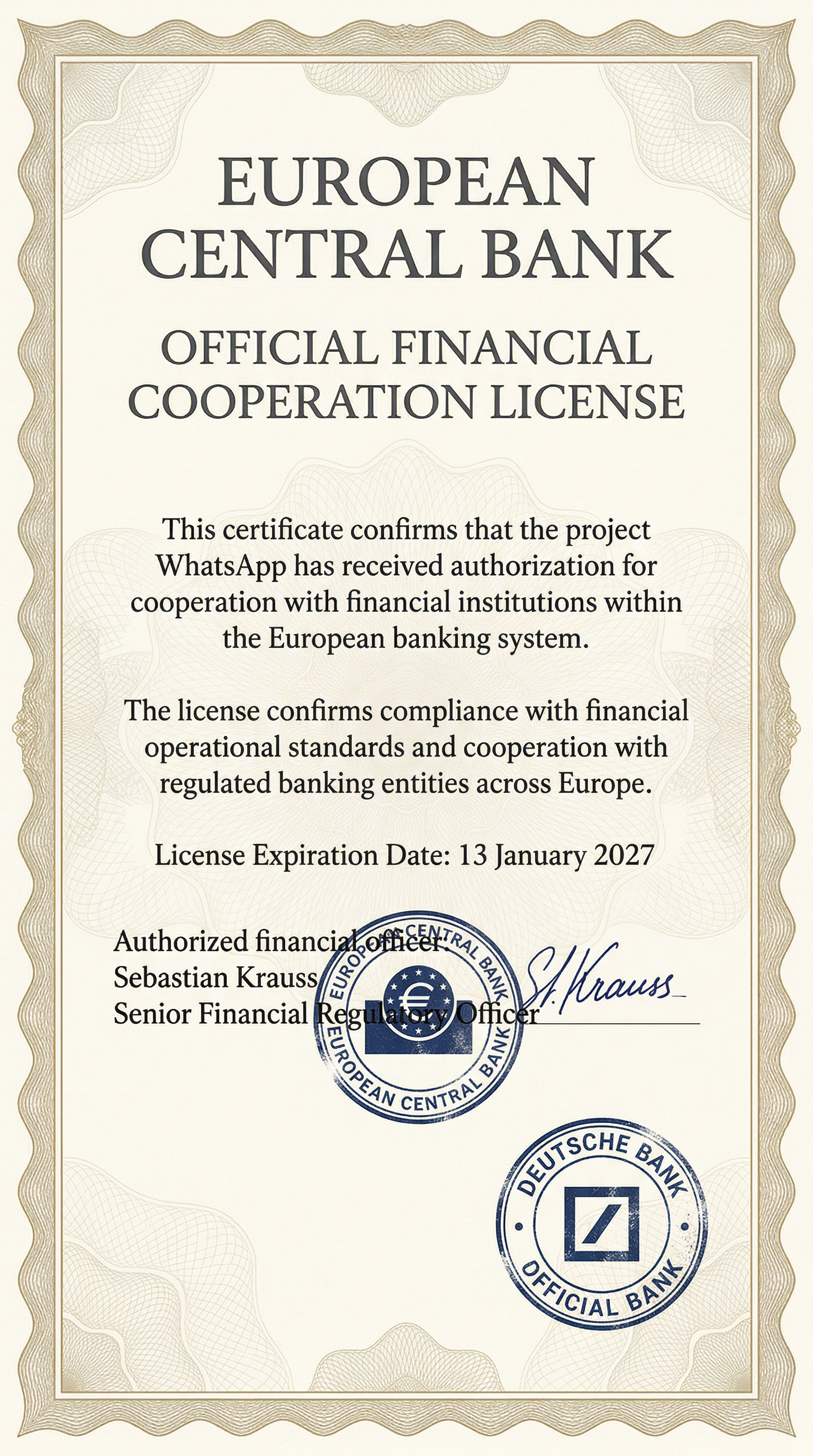 Certificate 1